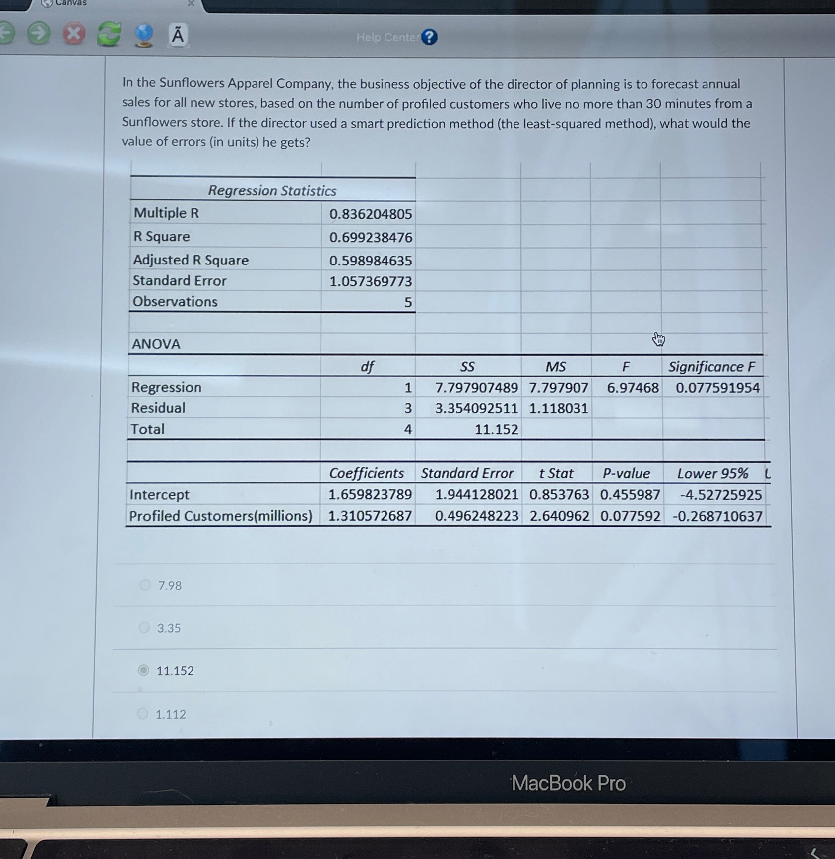Solved In the Sunflowers Apparel Company, the business | Chegg.com