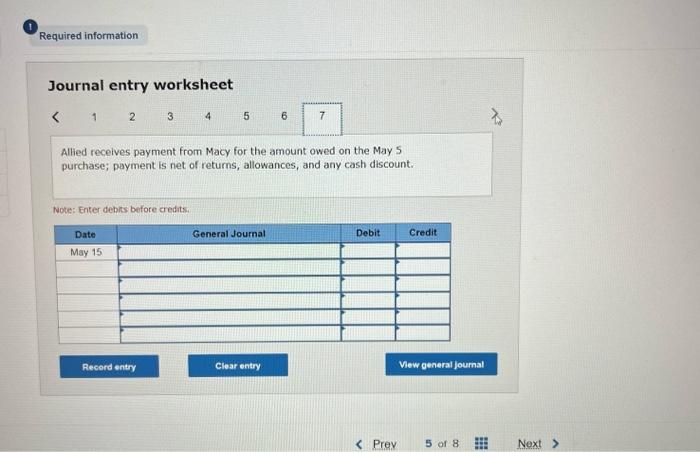 Solved Prepare the journal entries to record the following Chegg com