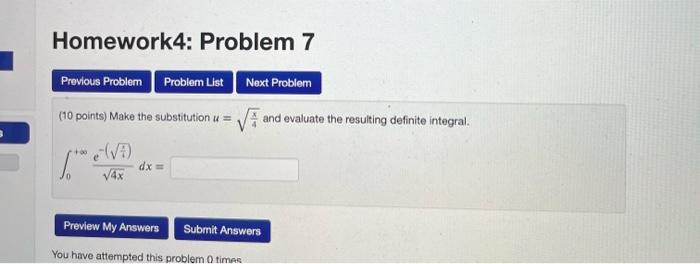 Solved S Homework4: Problem 7 Previous Problem Problem List | Chegg.com