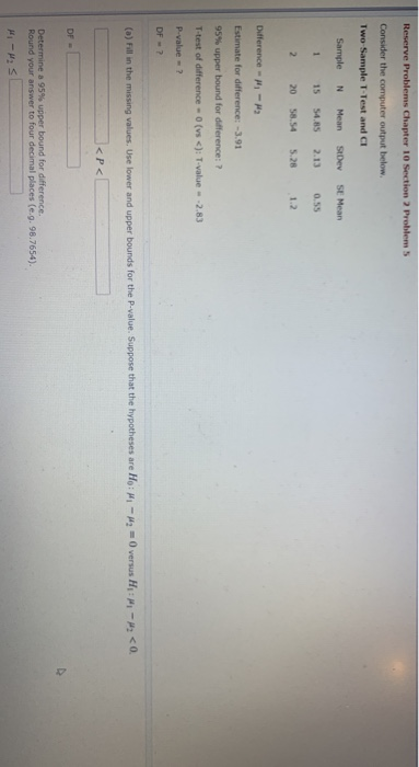 Solved Reserve Problems Chapter 10 Section 2 Problem 5 | Chegg.com
