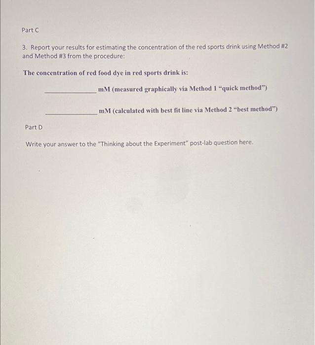 8. ANALYSIS OF COLORED DYESBEER'S LAW LAB REPORT