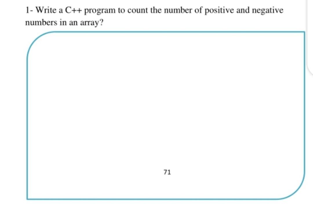 Solved 1- Write a C++ program to count the number of | Chegg.com