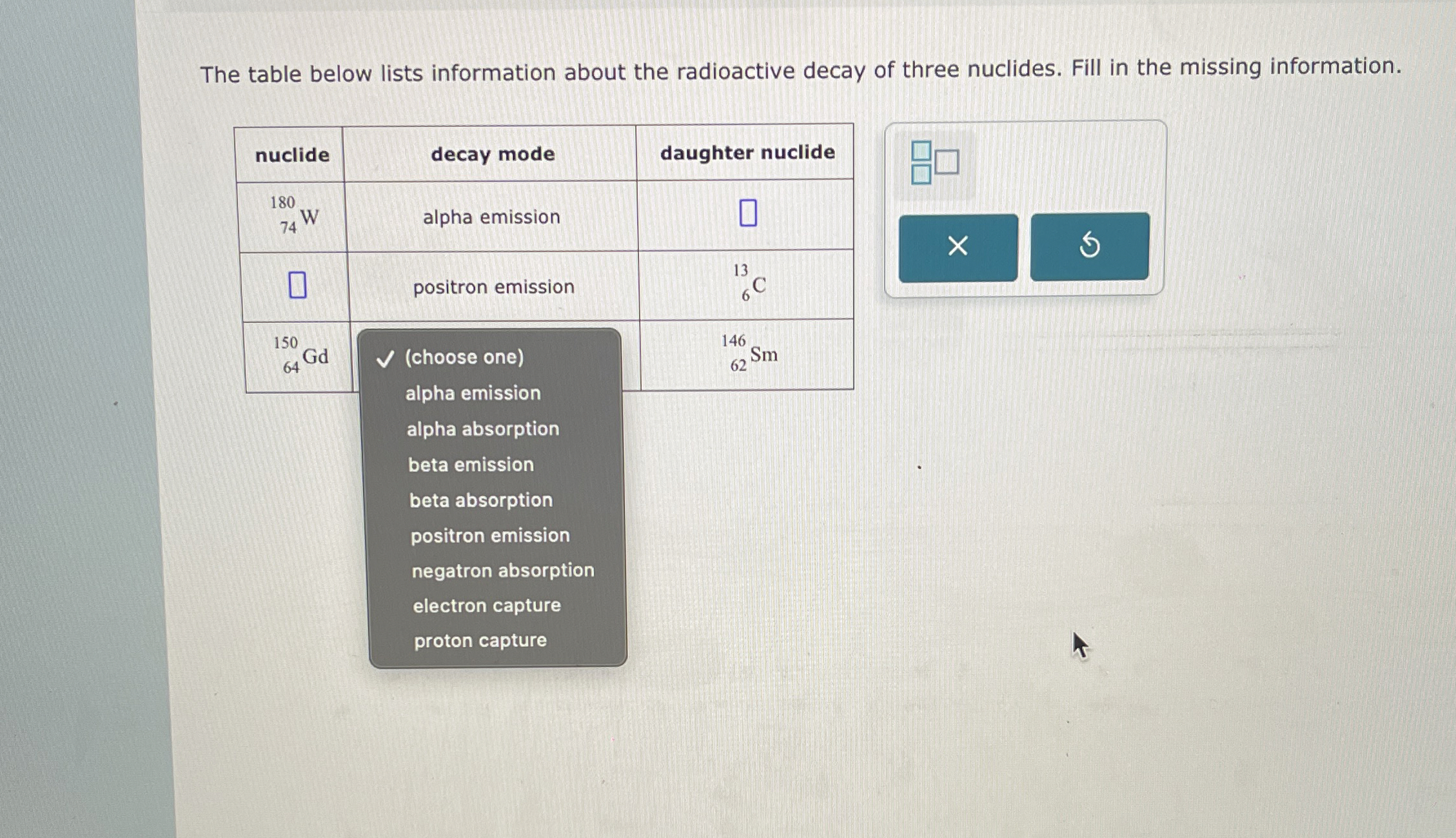 Solved The Table Below Lists Information About The Chegg Com