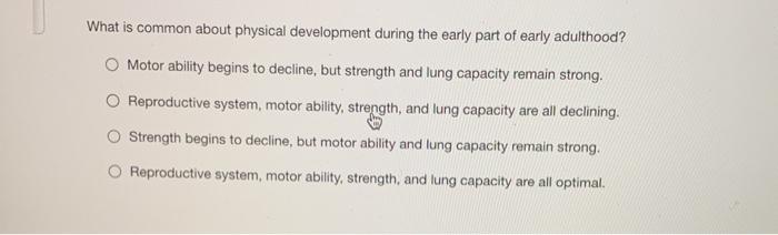 early adulthood intellectual development