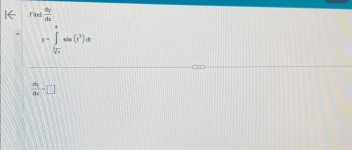 Find \( \frac{d y}{d x} \) \[ y=\int_{\sqrt[3]{x}}^{\pi} \sin \left(t^{3}\right) d t \] \[ \frac{d y}{d x}= \]