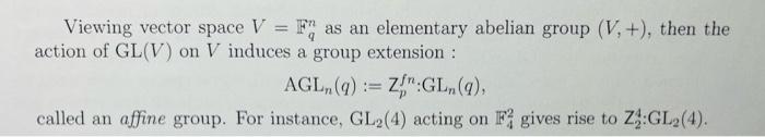 Solved Prove that AGL 2 is a 3 transitive group of degree