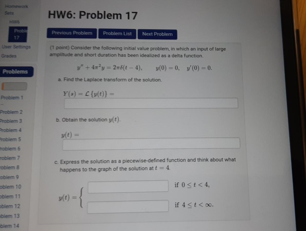 Solved HW6: Problem 17 HIS Previous Problem Problem List | Chegg.com