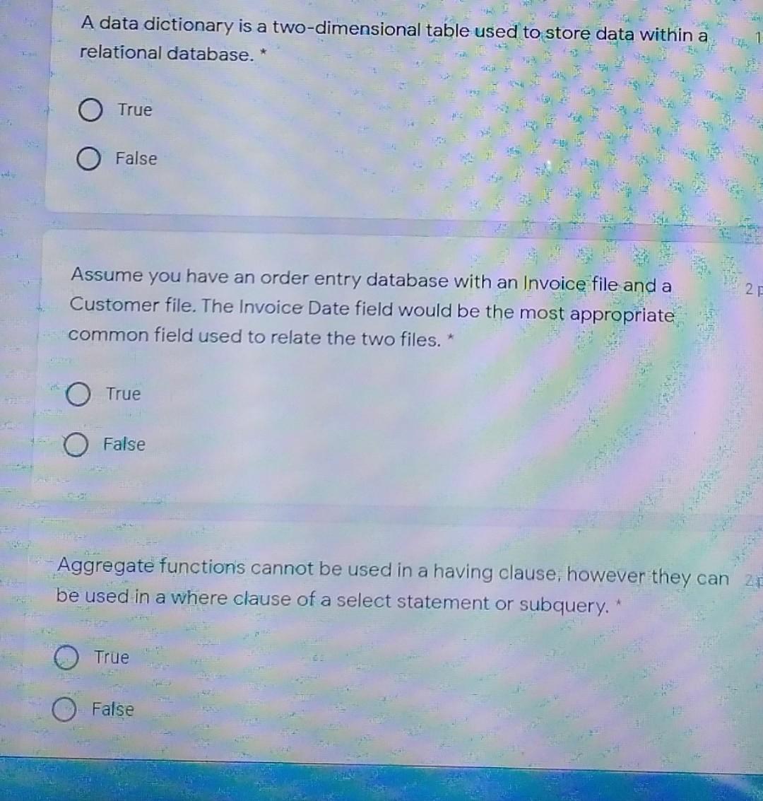 Solved A data dictionary is a two-dimensional table used to | Chegg.com