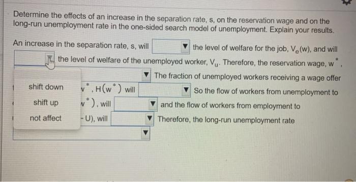 Solved Determine the effects of an increase in the | Chegg.com