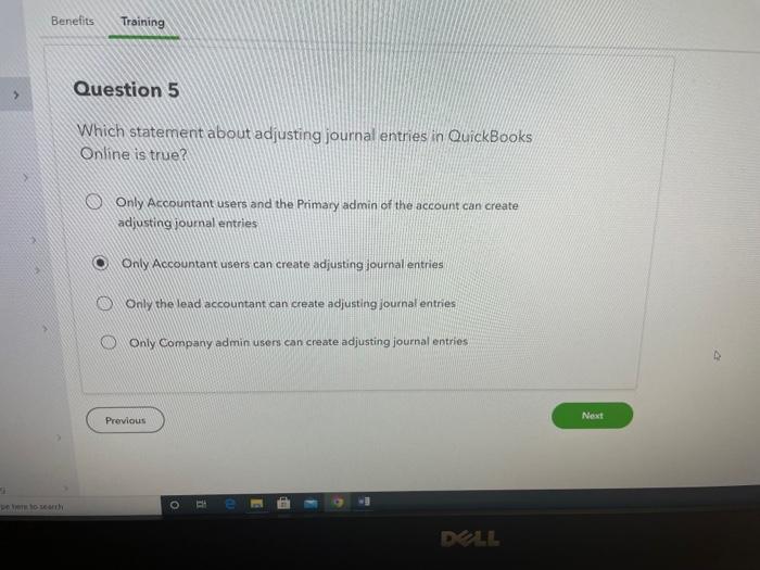 Solved Benefits Training 91 pe here to search Question 5 | Chegg.com
