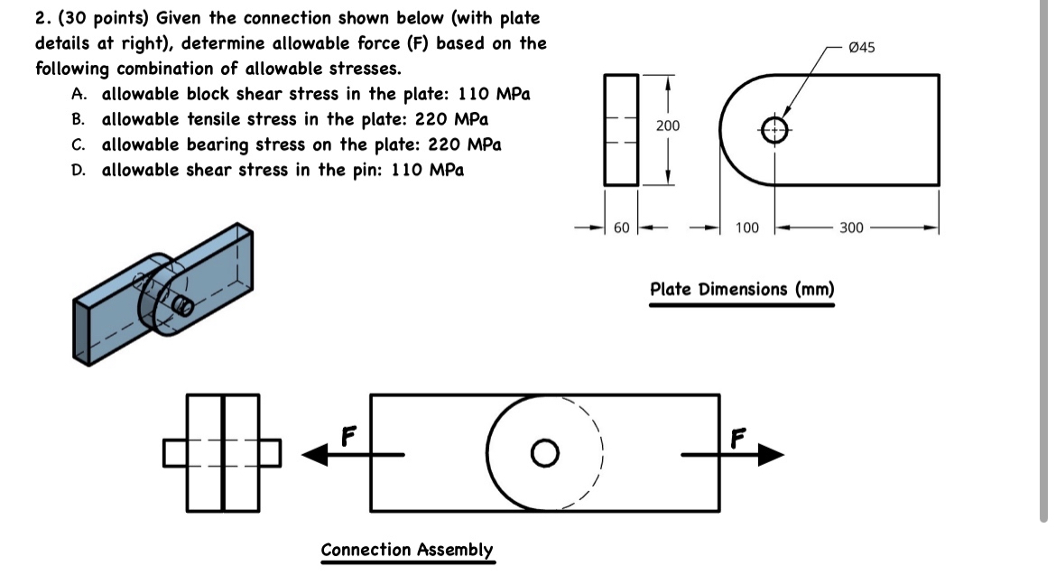 Solved (30 ﻿points) ﻿Given the connection shown below (with | Chegg.com