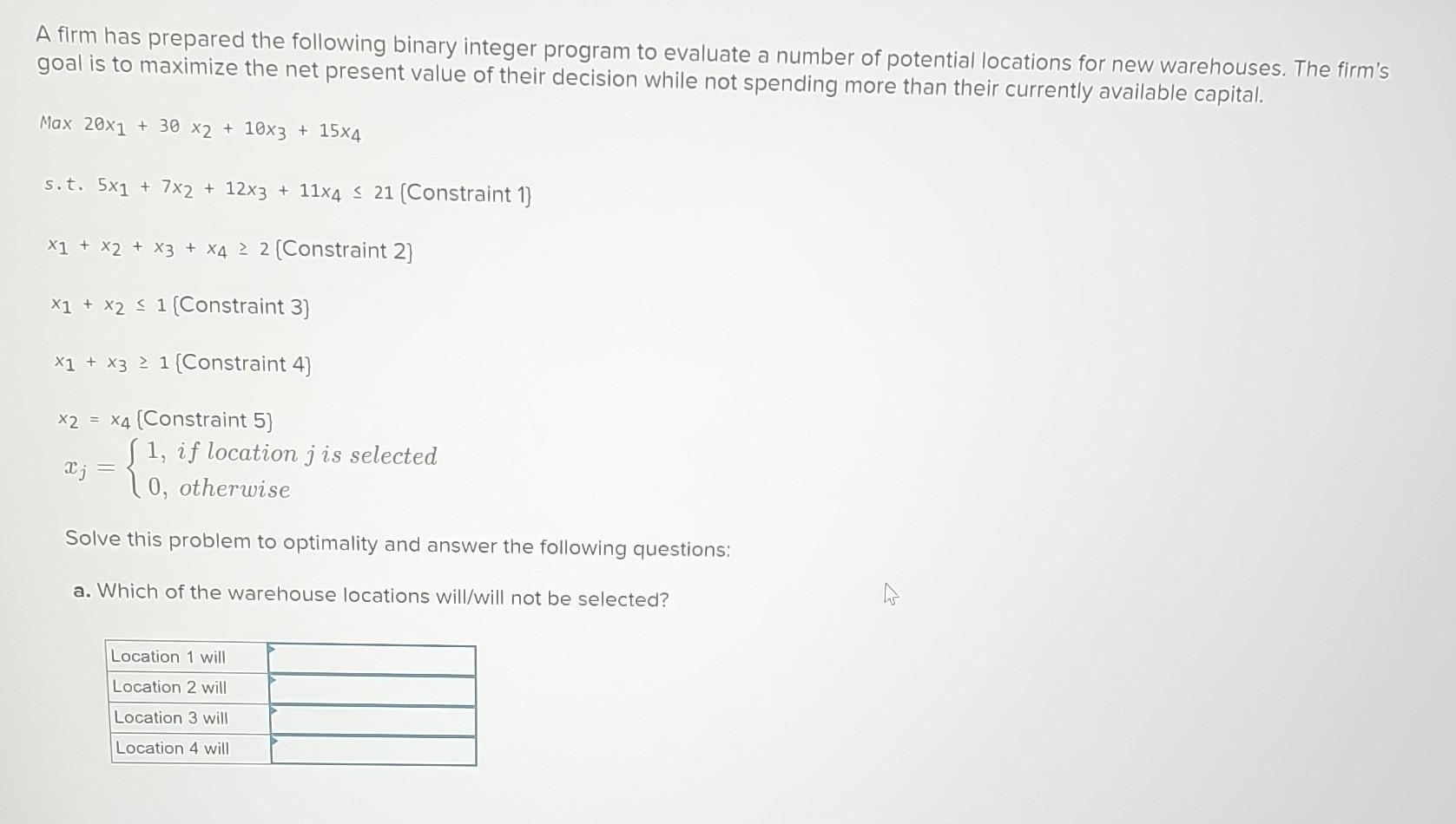 Solved A Firm Has Prepared The Following Binary Integer 9238