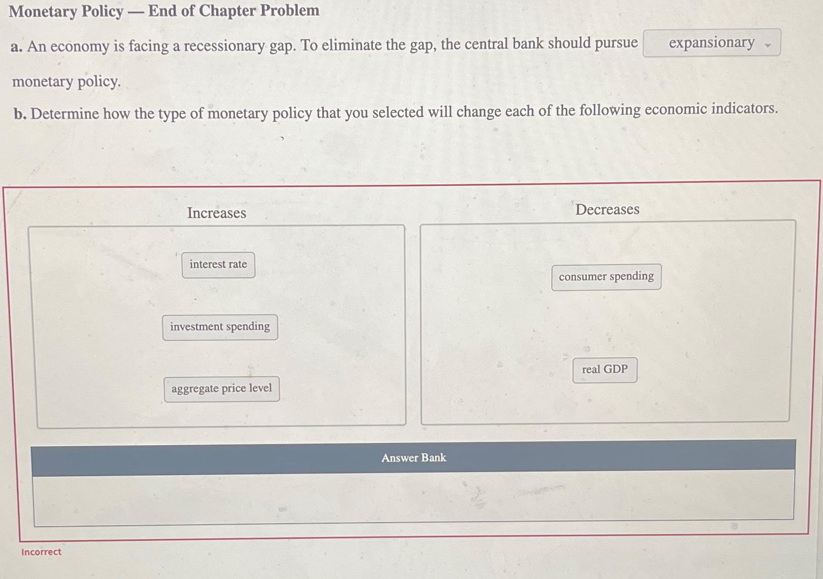 Solved Monetary Policy - ﻿End Of Chapter Problema. ﻿An | Chegg.com