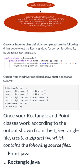 Solved Create a Point class and use aggregation to create | Chegg.com