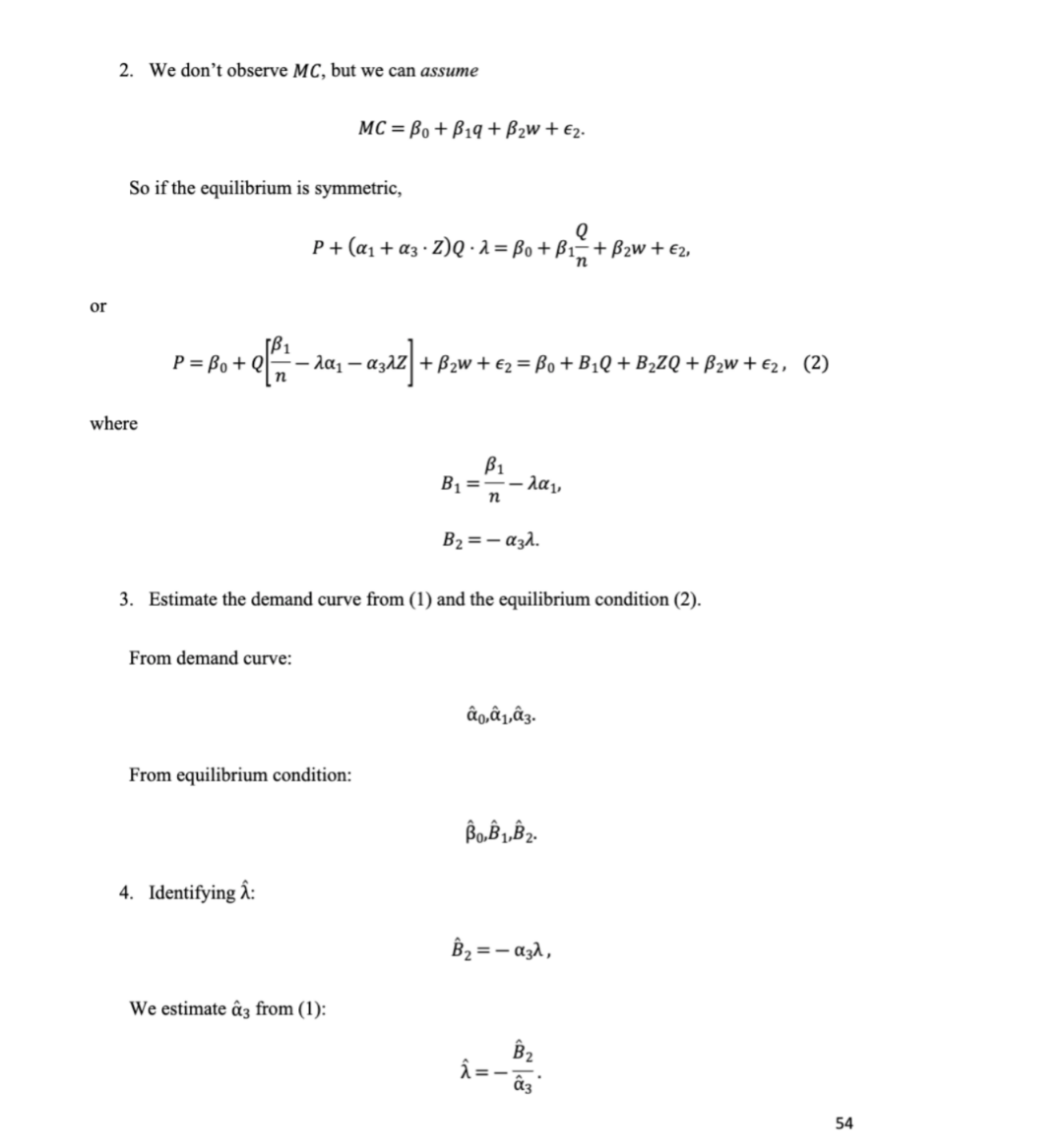 7. Application: Industrial Organization Using theory | Chegg.com