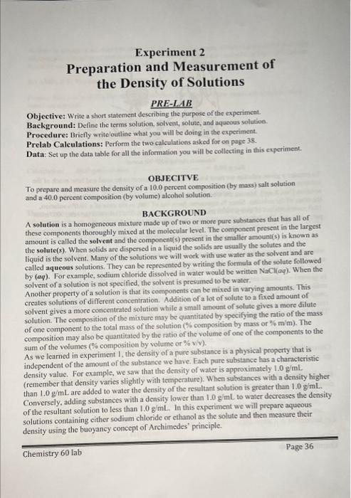 I need help writing a lab report for this experiment | Chegg.com