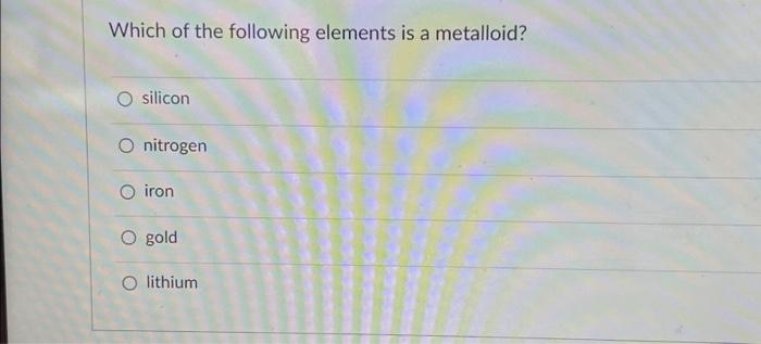 The Definitive Answer Is Oxygen A Metalloid - wmt734n