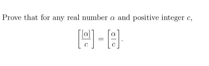 Solved Prove that for any real number a and positive integer | Chegg.com