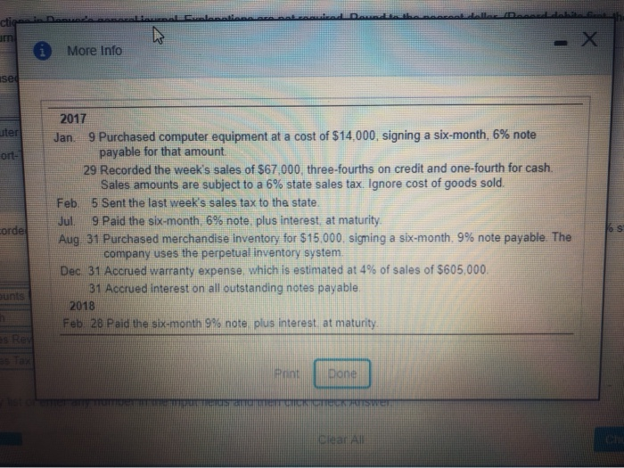 Solved More Info se 2017 Jan. 9 Purchased computer equipment