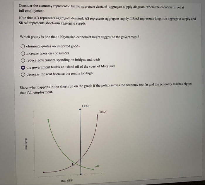 Solved Consider The Economy Represented By The Aggregate | Chegg.com