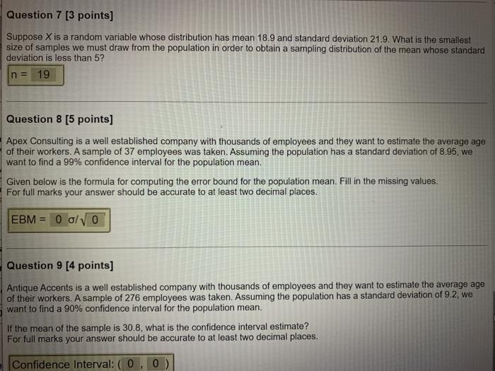 Solved Question 7 [3 points] Suppose X is a random variable | Chegg.com