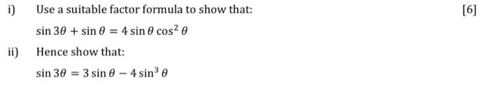 Solved Use a suitable factor formula to show that: | Chegg.com