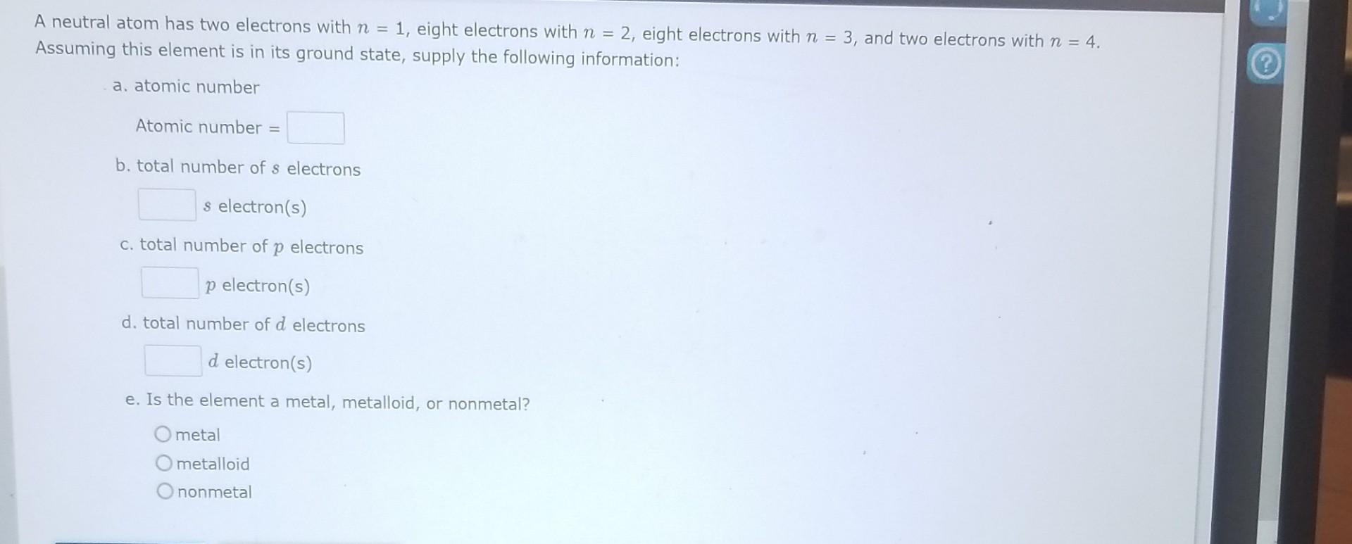 what is the charge of a neutral atom that gains 2 electrons