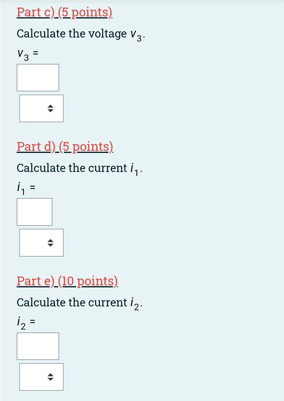 Solved Question 3 (30 Points) Consider The Following Circuit | Chegg.com