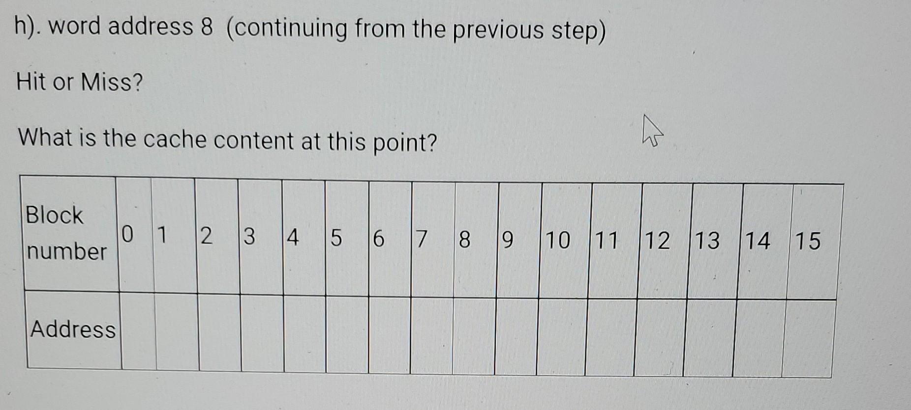 Solved 3. (4 pts) Assume that you have a direct-mapped cache | Chegg.com