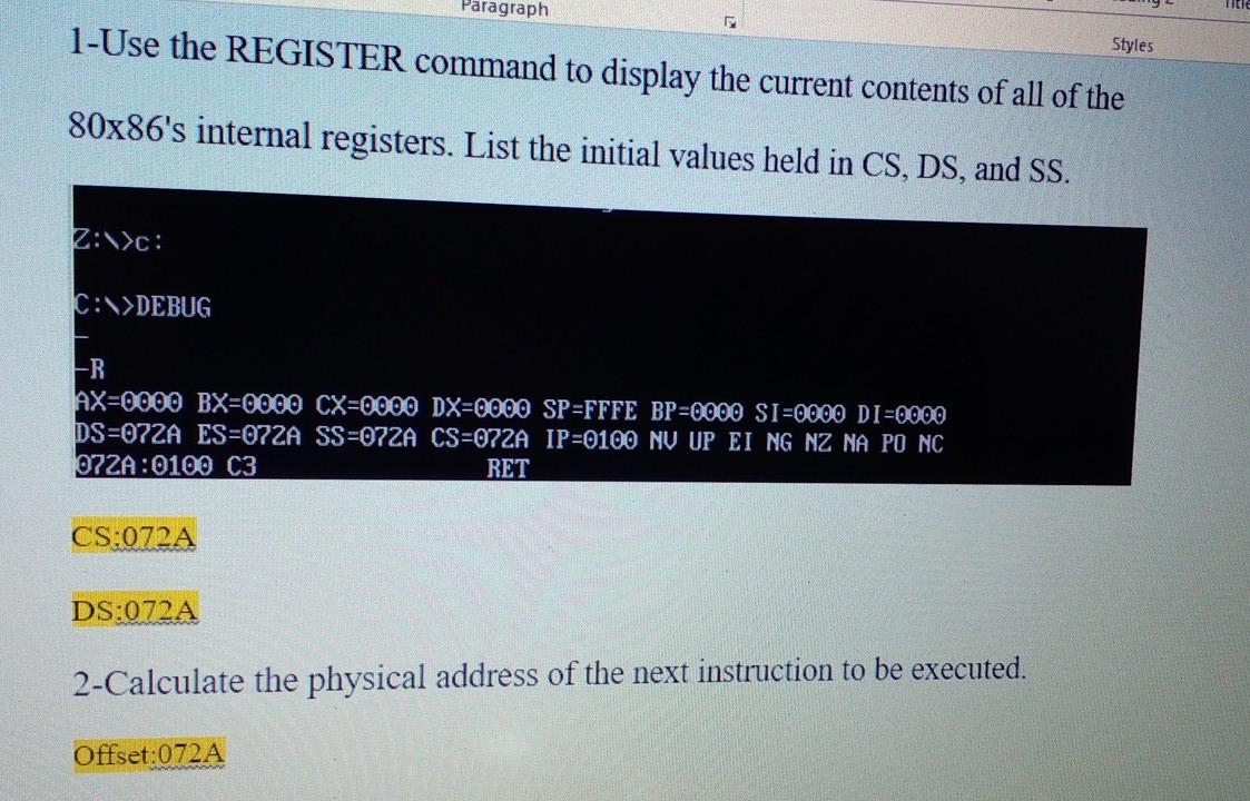 Solved address of the next instruction to be executed.