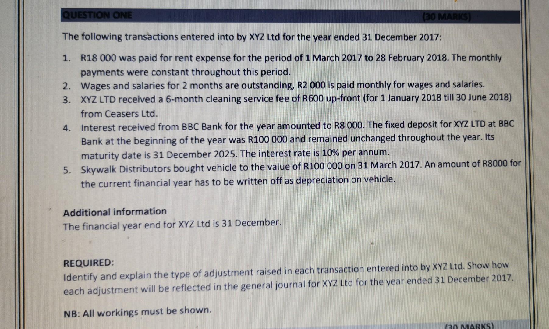Solved Identify and explain the type of adjustment raises in