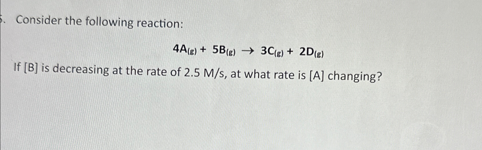 Solved Consider the following | Chegg.com