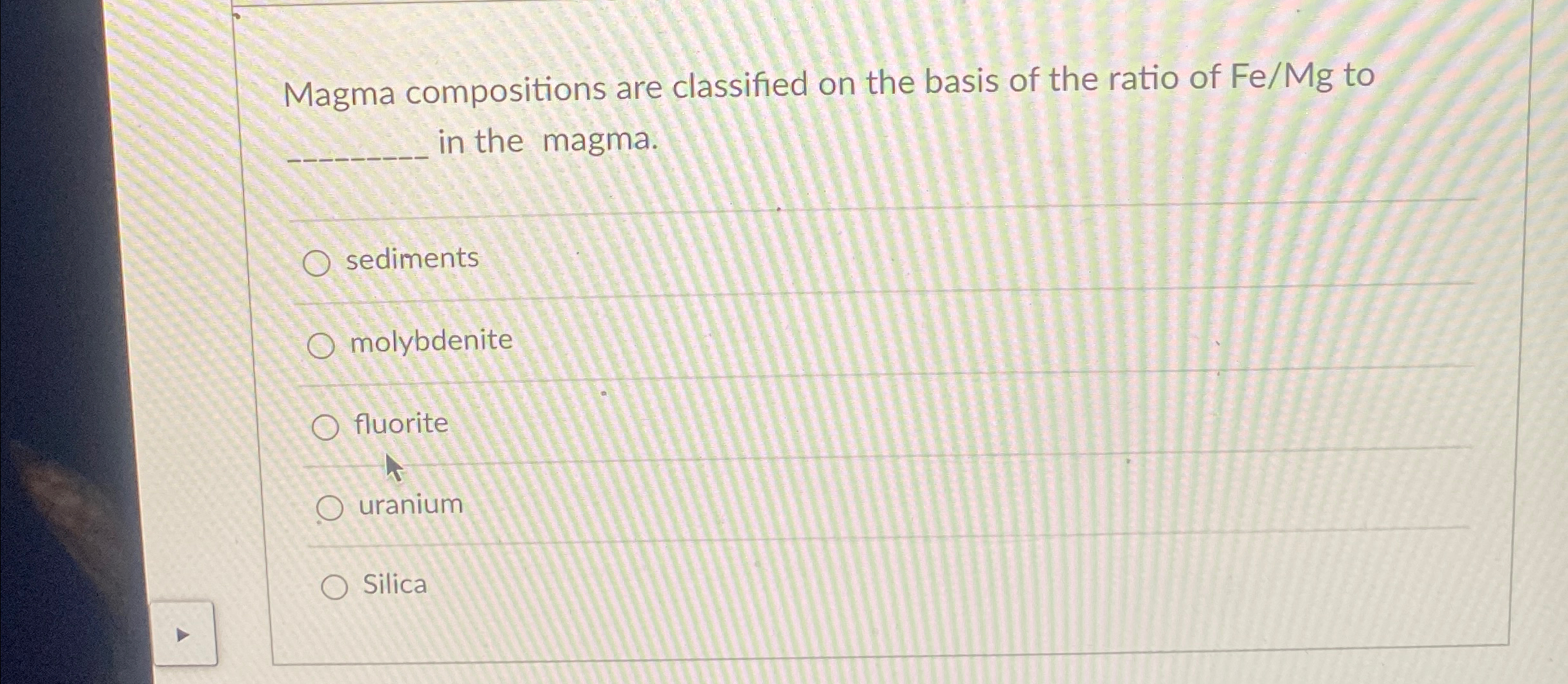 Solved Magma compositions are classified on the basis of the | Chegg.com