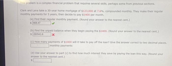 Solved This problem is a complex financial problem that | Chegg.com