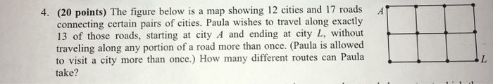 Solved 4. (20 points) The figure below is a map showing 12 | Chegg.com