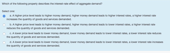 solved which factor does not decrease aggregate... Solved In the aggregate demand and aggregate supply model, | Chegg.com