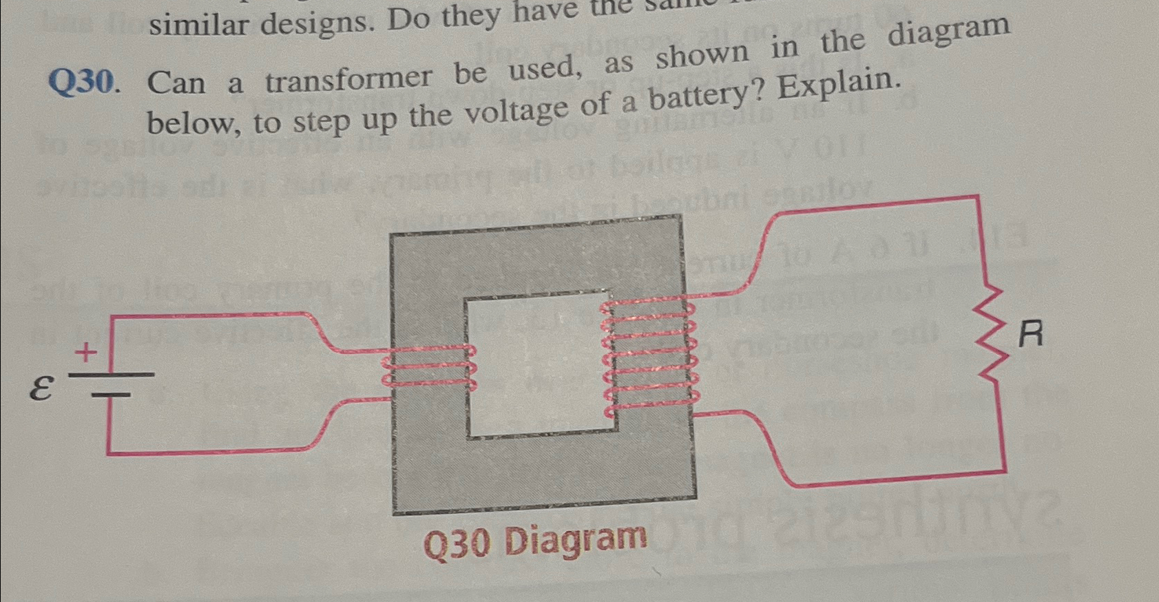 Solved Q30. ﻿Can a transformer be used, as shown in the