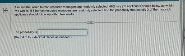 Solved Assume that when human resource managers are randomly | Chegg.com
