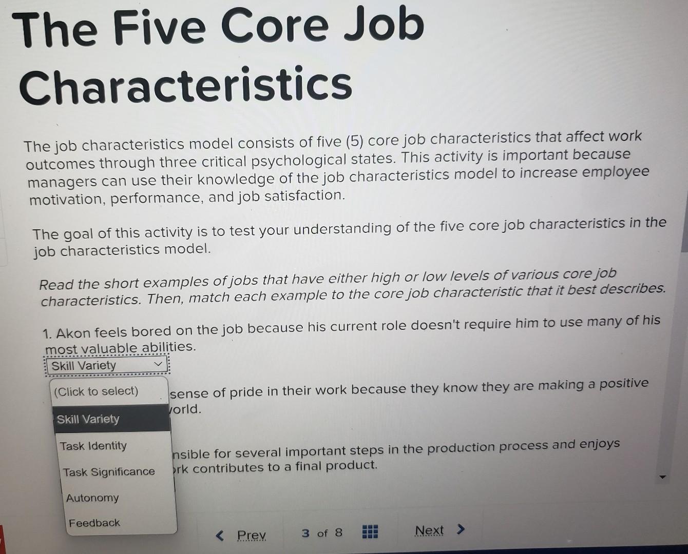 solved-the-five-core-job-characteristics-the-job-chegg