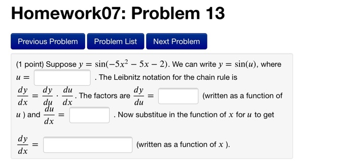 Solved Homework07: Problem 13 Previous Problem Problem List | Chegg.com