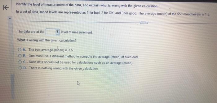 solved-identify-the-level-of-measurement-of-the-data-and-chegg