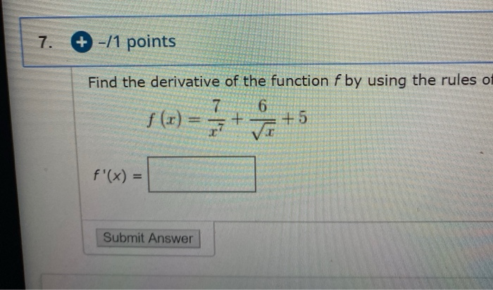 Solved Find the derivative of the function F by using the | Chegg.com