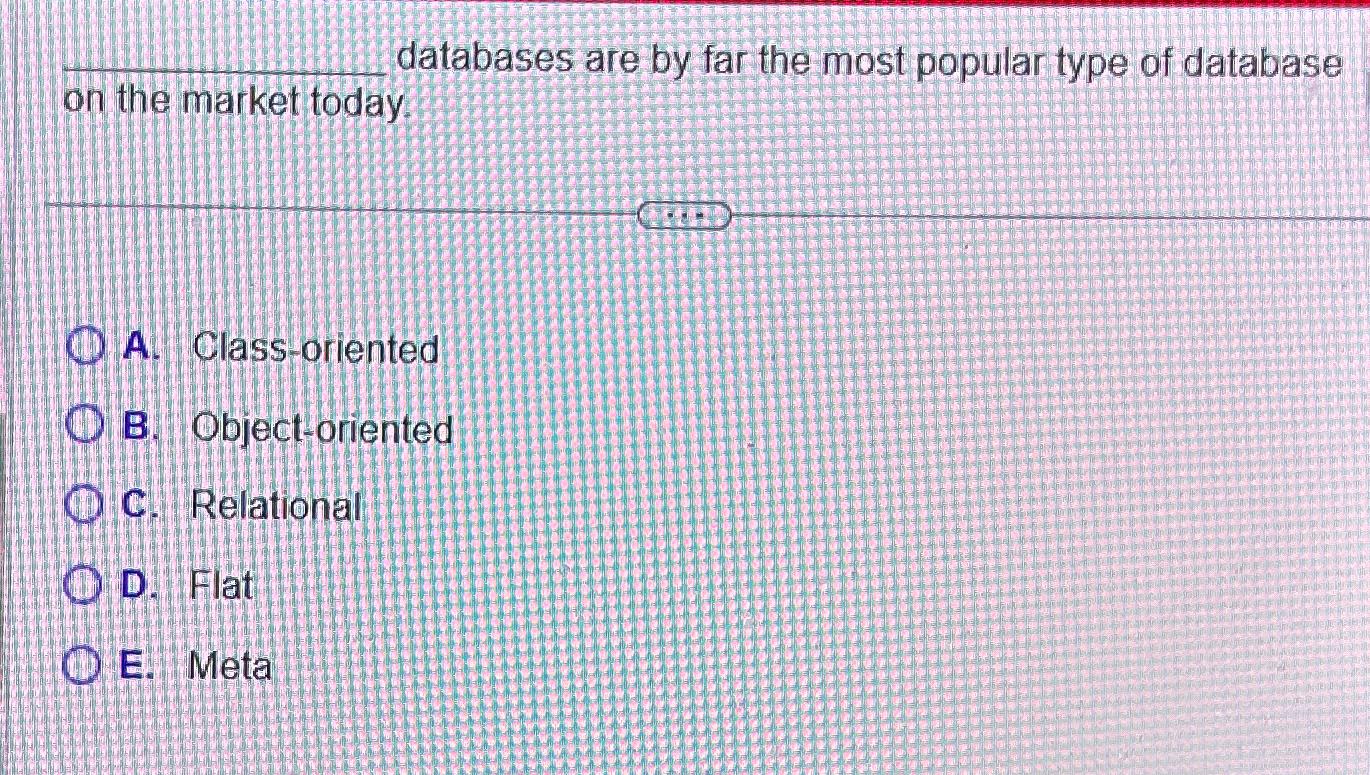 Solved databases are by far the most popular type of Chegg