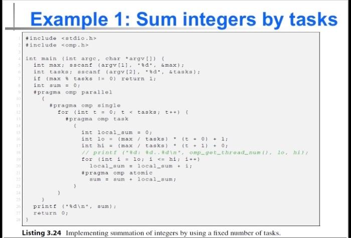 Solved Write an OpenMP program that determines the default | Chegg.com