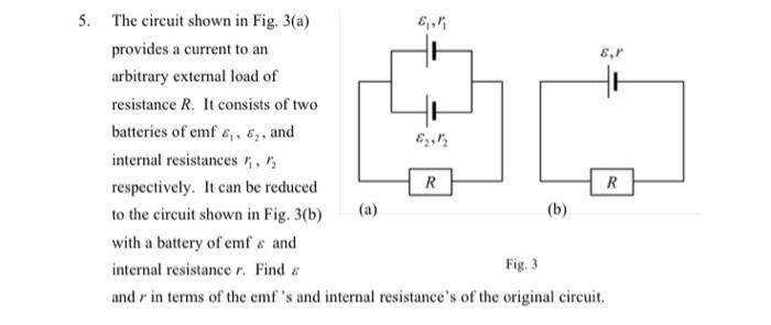 Solved 5. The circuit shown in Fig. 3(a) provides a current | Chegg.com