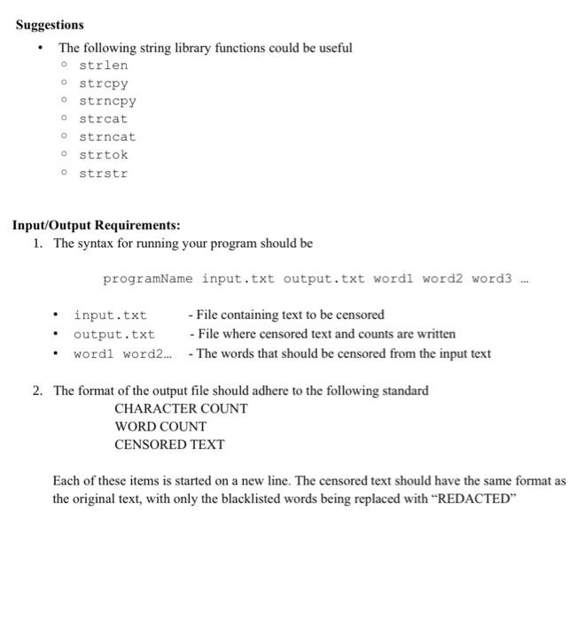 Summary - Write a program which manipulates text from | Chegg.com