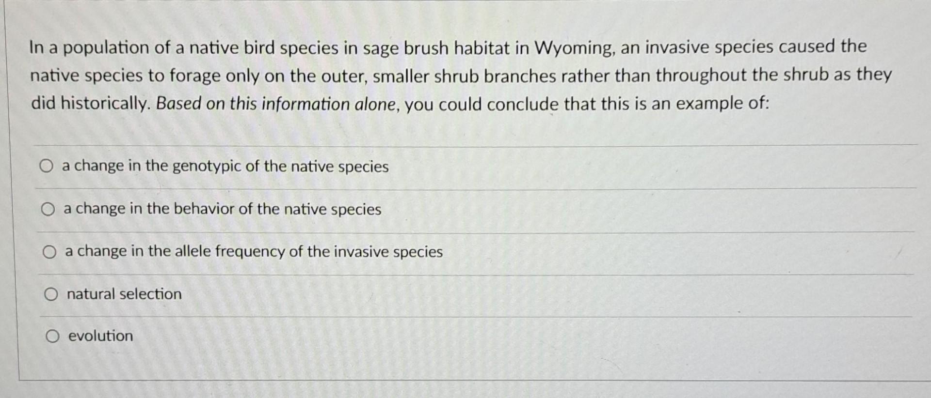 Solved A population of field crickets native to Australia | Chegg.com