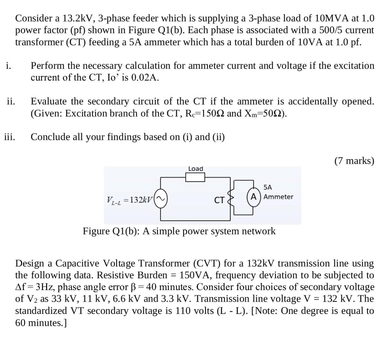 Solved Consider A 13.2kV, 3-phase Feeder Which Is Supplying | Chegg.com