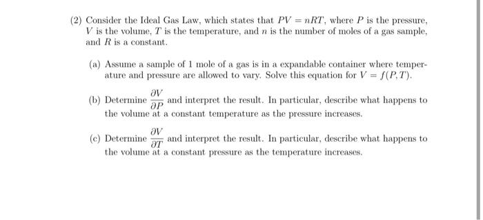 Pv Nrt Solve The Equation For P
