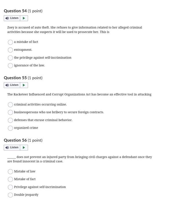 Zoey is accused of auto theft. She refuses to give information related to her alleged criminal activities because she suspect